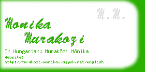 monika murakozi business card